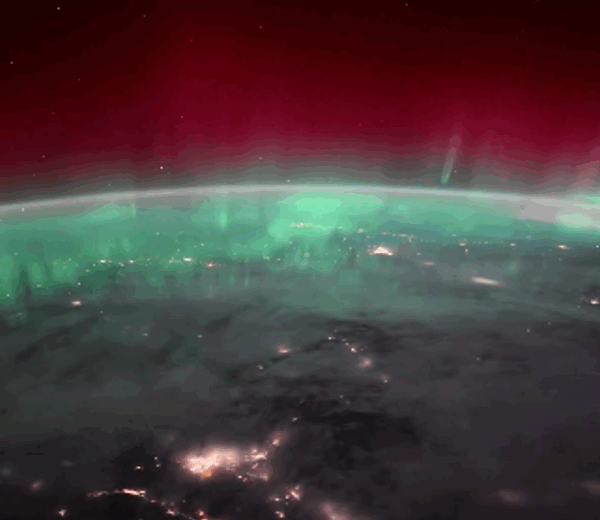 NASA astronotu, uzaydan Kuzey Işıkları’nın muhteşem manzarasını kaydetti