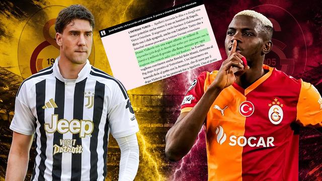 İtalyanlar duyurdu! Galatasaray’da Osimhen gidiyor, Vlahovic geliyor