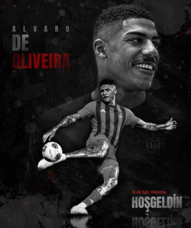 Vanspor FK, Alvaro de Oliveira ile 2 yıllık sözleşme imzalandı